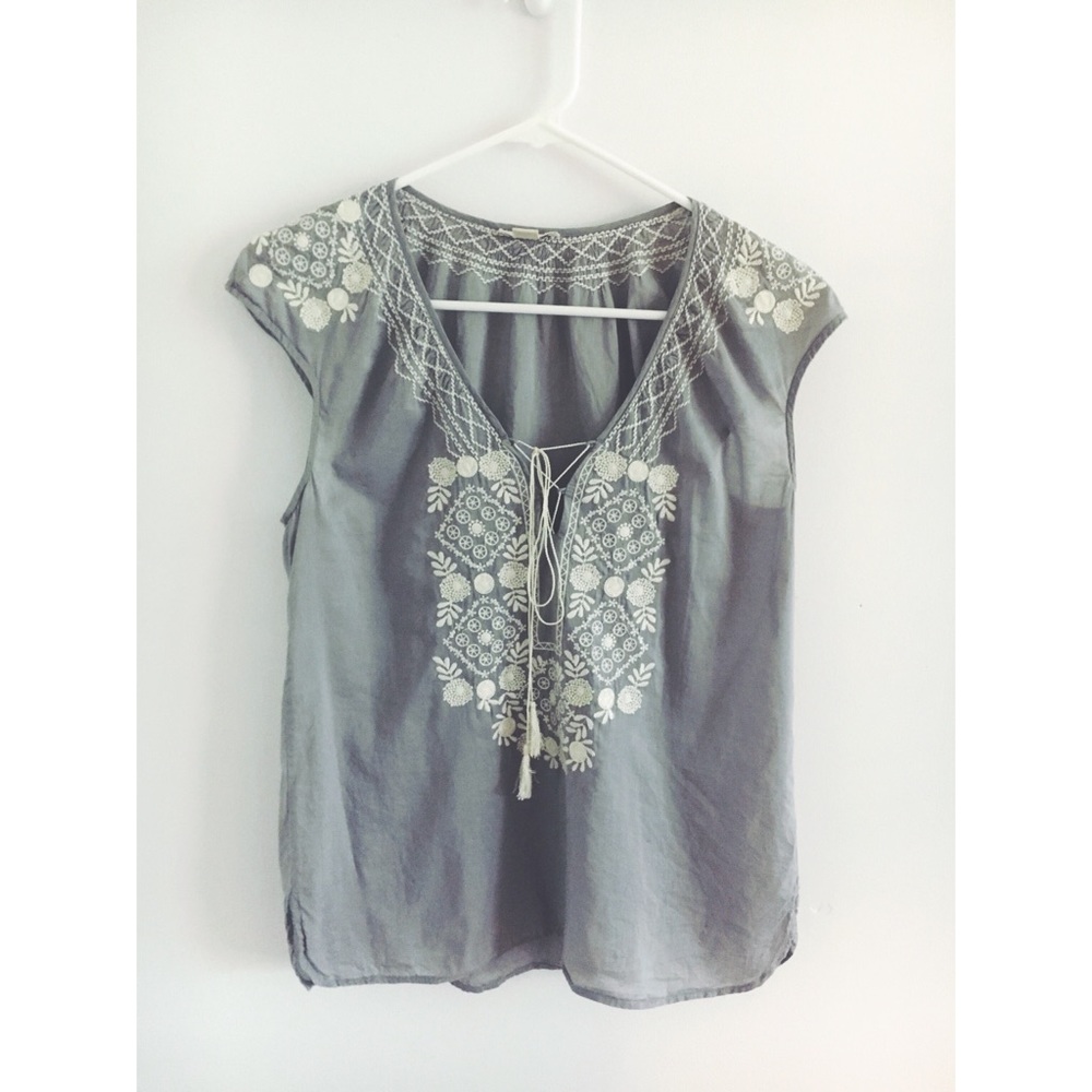 J.Crew embroidered shirt